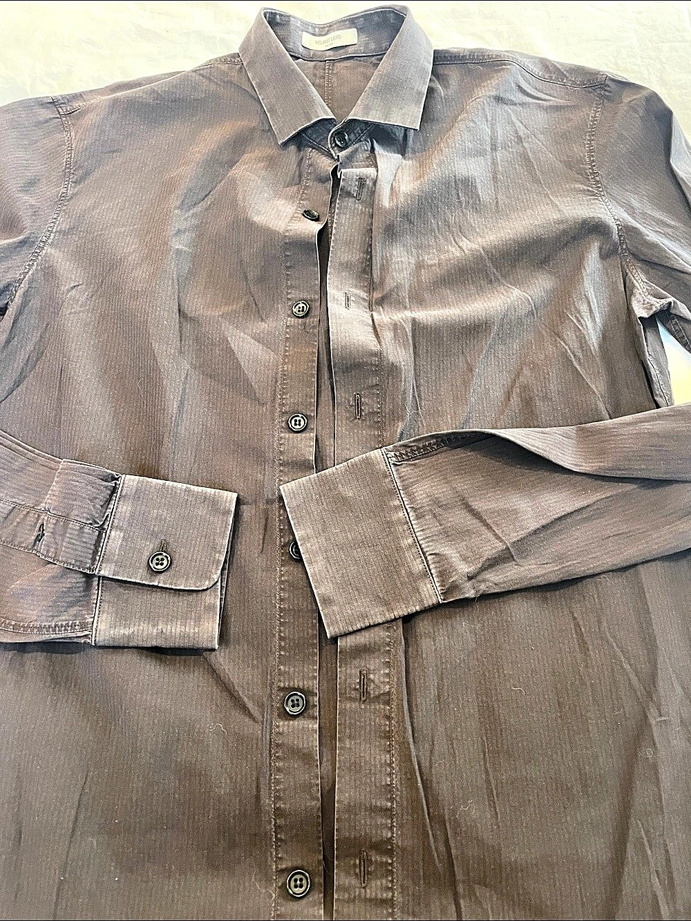 Helmut Lang Men's Button Down Shirt in Black